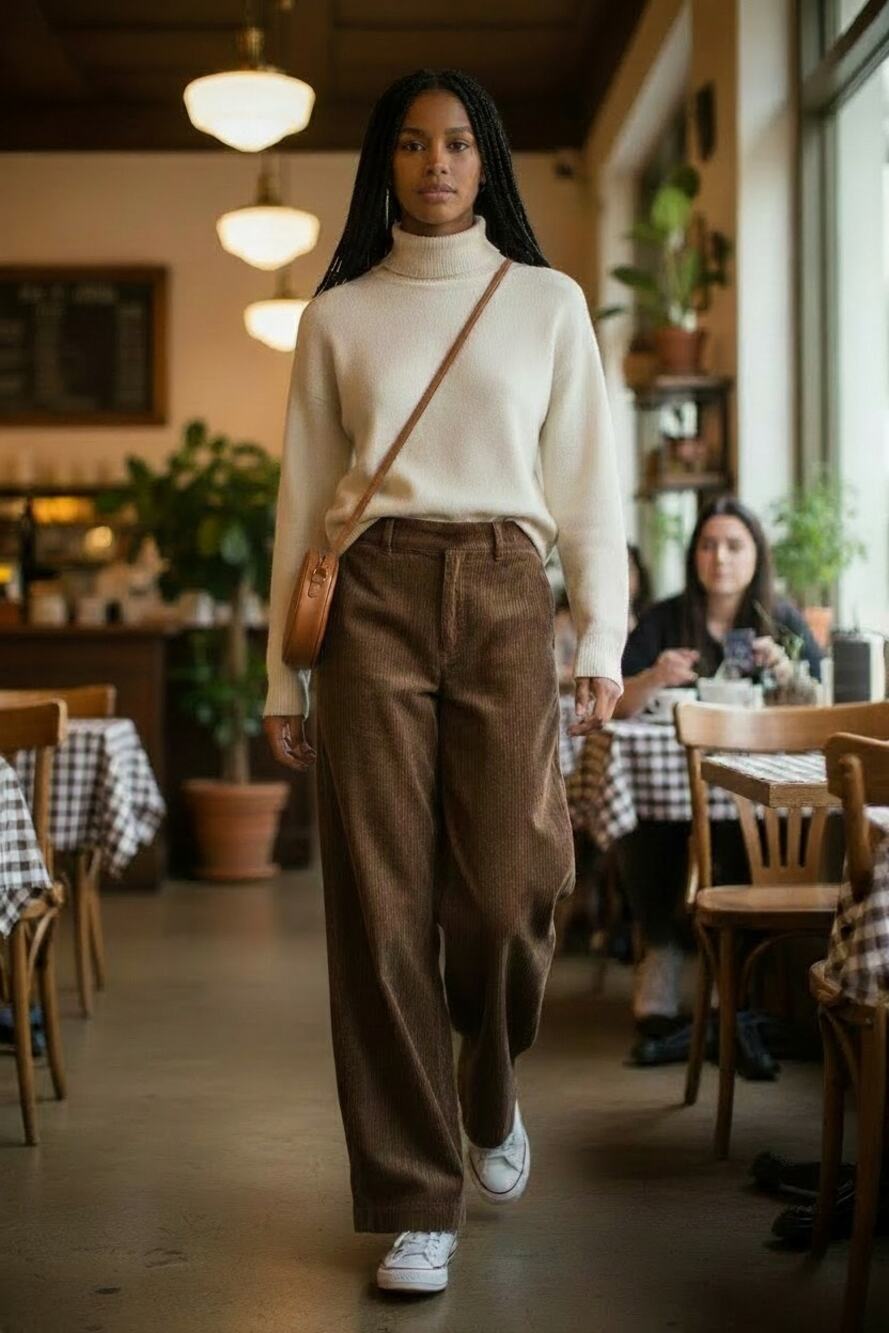 Universal Thread High- Rise Corduroy Palazzo Pants Color: Brown Size:6